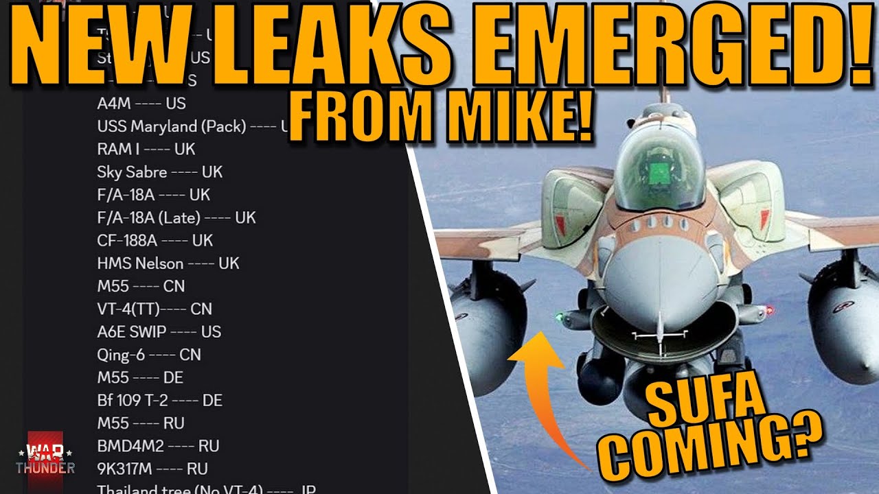 MORE LEAKS coming from MIKE! F16I SUFA, ANOTHER A4M & MORE