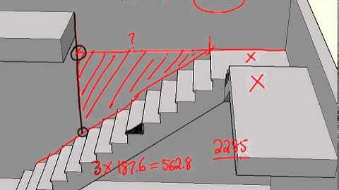 Flat Landing Part C - How to calculate a floor opening for an L-shaped stair.