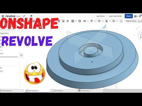 Onshape revolve tutorial | Onshape revolve tool