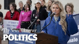 Former NCAA swimmer Riley Gaines discusses her support to ban trans athletes in women’s sports