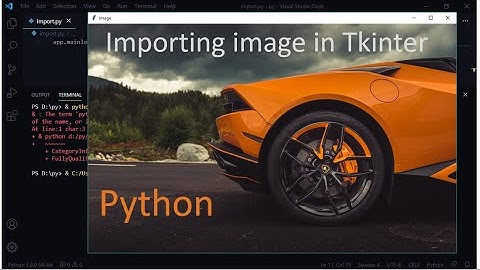 Importing image in Python(Tkinter)--