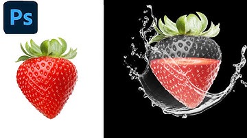 Transparent Effect in Photoshop  Transparent strawberry Manipulation 2024 photoshop cc