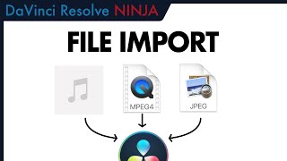 色々な素材の読み込み方法 【 DaVinci Resolve NINJA 】 | 動画編集 の 簡単 な 使い方 ・ 解説