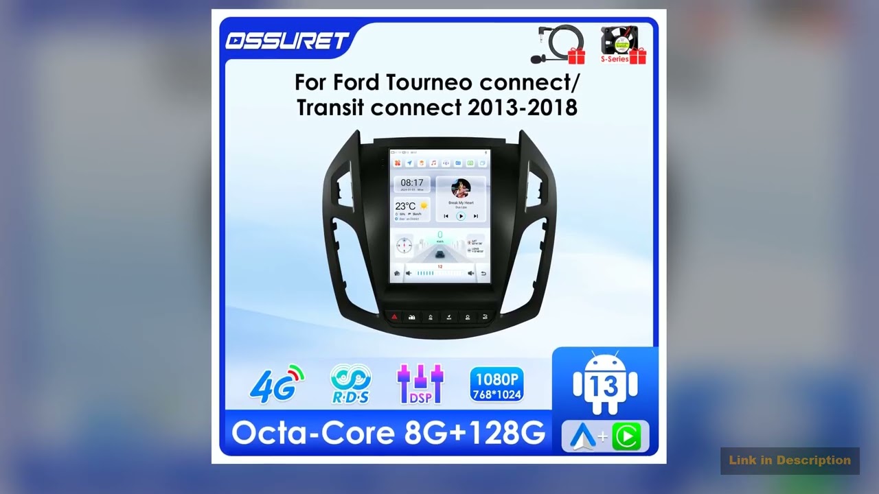 97Android 13 Autoradio for FORD Transit Tourneo Connect 20132018 multimedia player Car radio