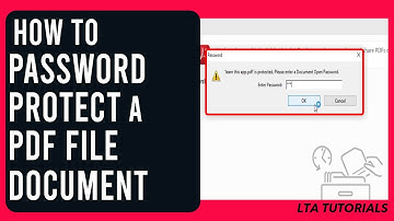 How To Password Protect a PDF file Document - 2020 Tutorial Adobe Acrobat Pro DC Tutorial