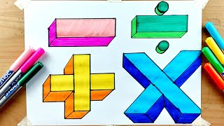 Math Symbols Drawing || How to draw Math Symbols 🧮 😍