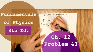 Fundamentals of Physics 8th Edition (Walker/Halliday/Resnick), Chapter 12, Problem 43 Solution