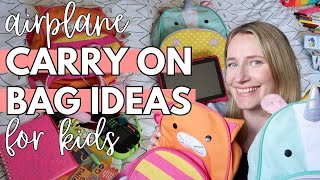 WHAT TO PACK KIDS CARRY ON IDEAS &amp; ACTIVITIES