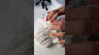 Can you guess the name of this slime? 😏 Hint: 🍪🥣🥛 #slime #asmr #anxietyrelief #relax #slimeasmr