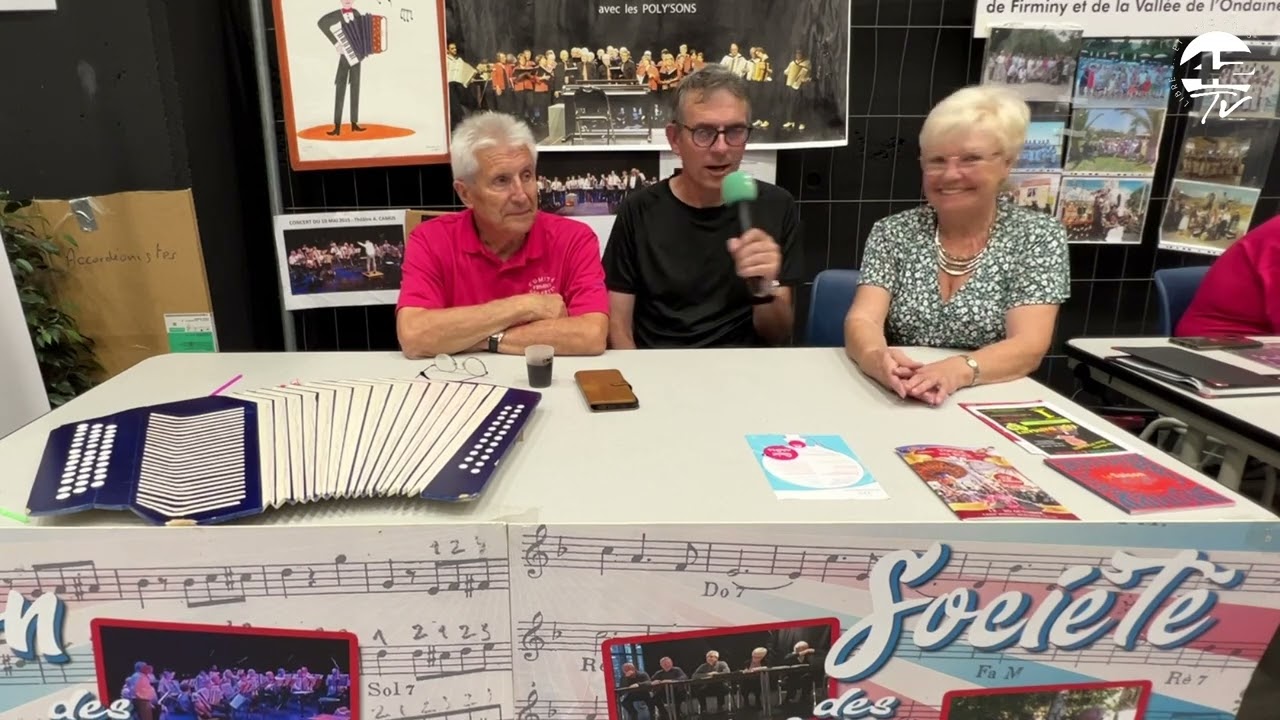 ⁣Rencontre avec la société des accordéonistes de Firminy