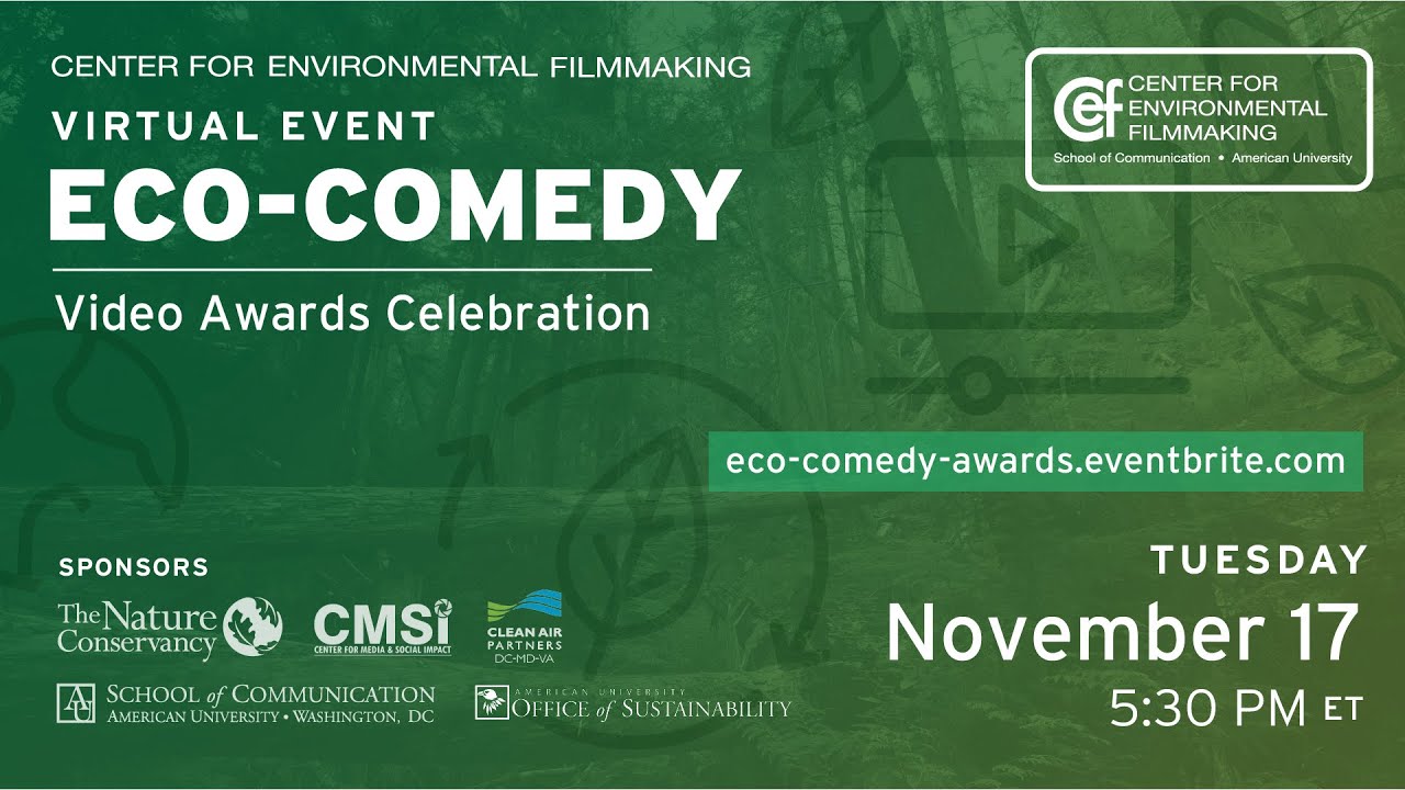 Center for Environmental Filmmaking's 2020 Eco-Comedy Awards Celebration