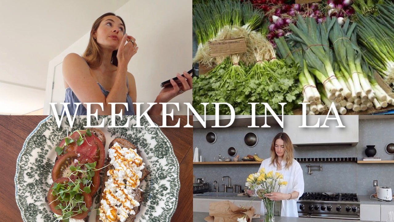 Weekend in My Life in L.A. | Farmers Market Haul, Cooking at Home, and Feeling Emotional