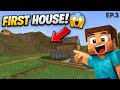 I Built My FIRST Survival House in Minecraft… (Episode 3)