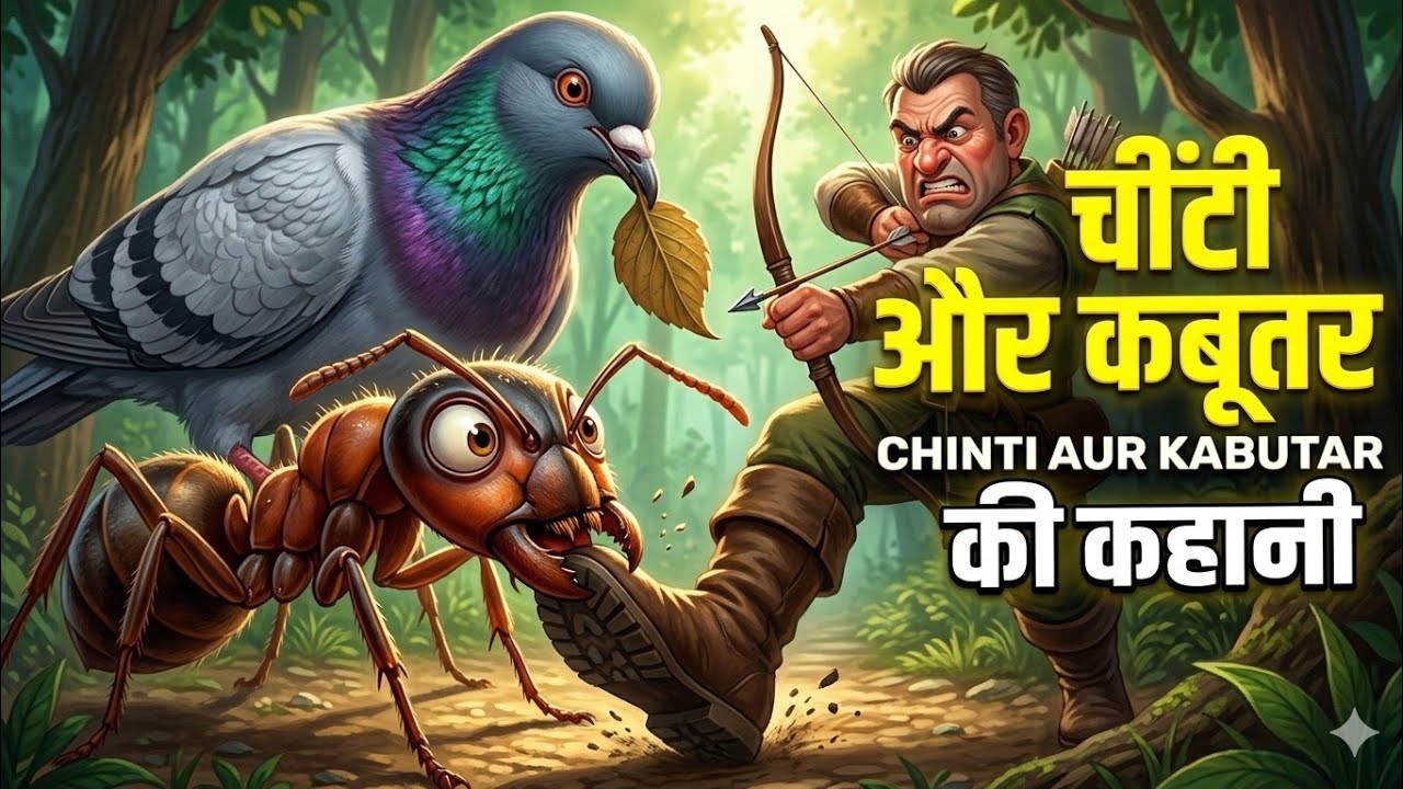 चीती और कबूतर की कहानी  🐜🕊️ | Ek kahani anokhe sahasas ki | Hindi kahani 