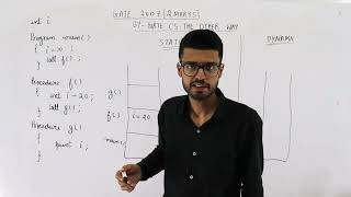 Gate 2007 pyq C Programming | Consider the program below in a hypothetical programming language
