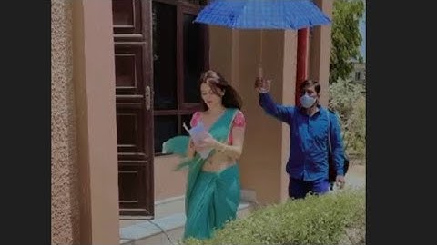 Rubina dilaik shakti serieal#behind the scene😍😍