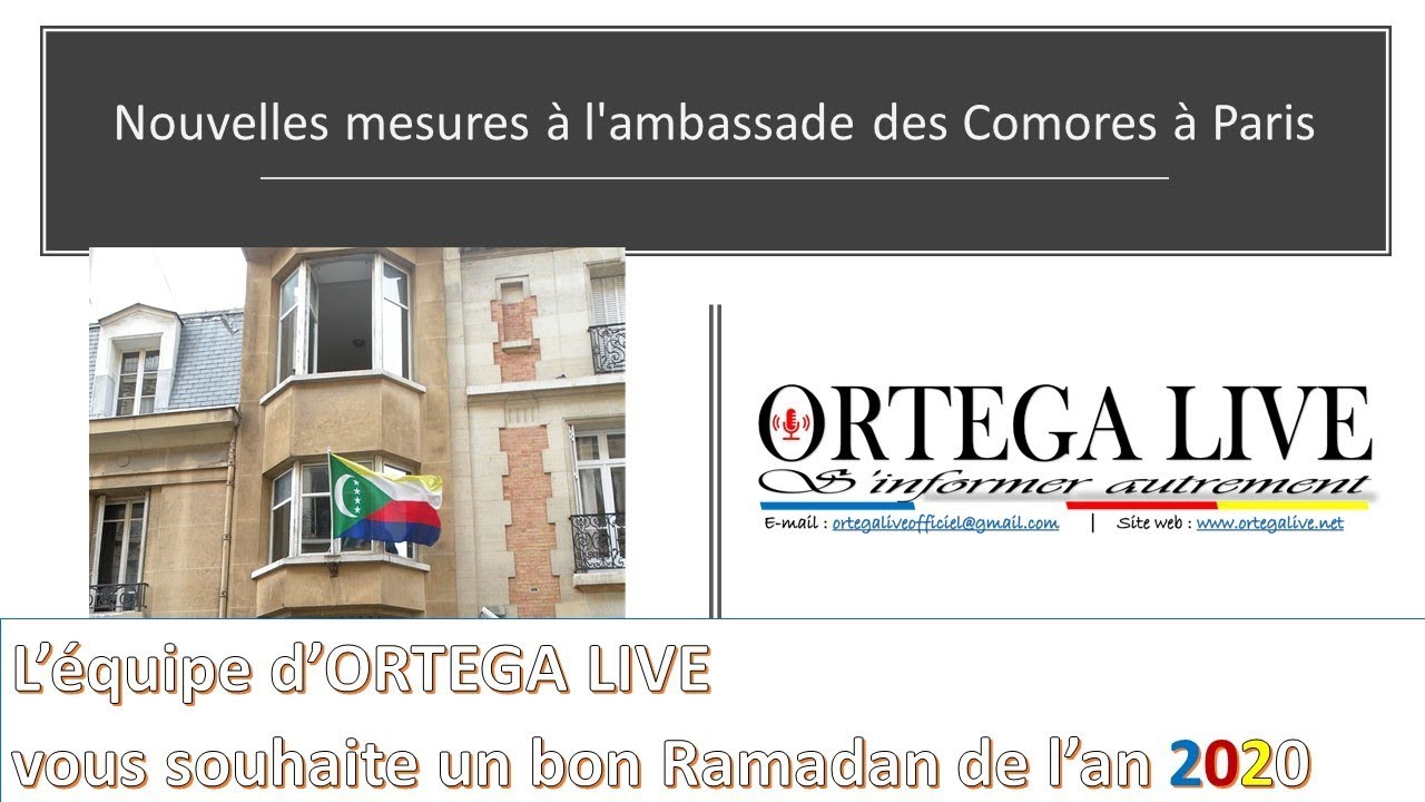 Nouvelles mesures à l'ambassade des Comores à Paris YouTube