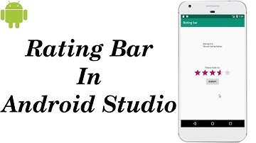 How to use Rating bar in Android Studio | RatingBar in Android App