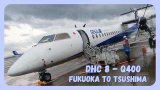 First time flying the amazing Bombardier Dash 8 with ANA in Japan