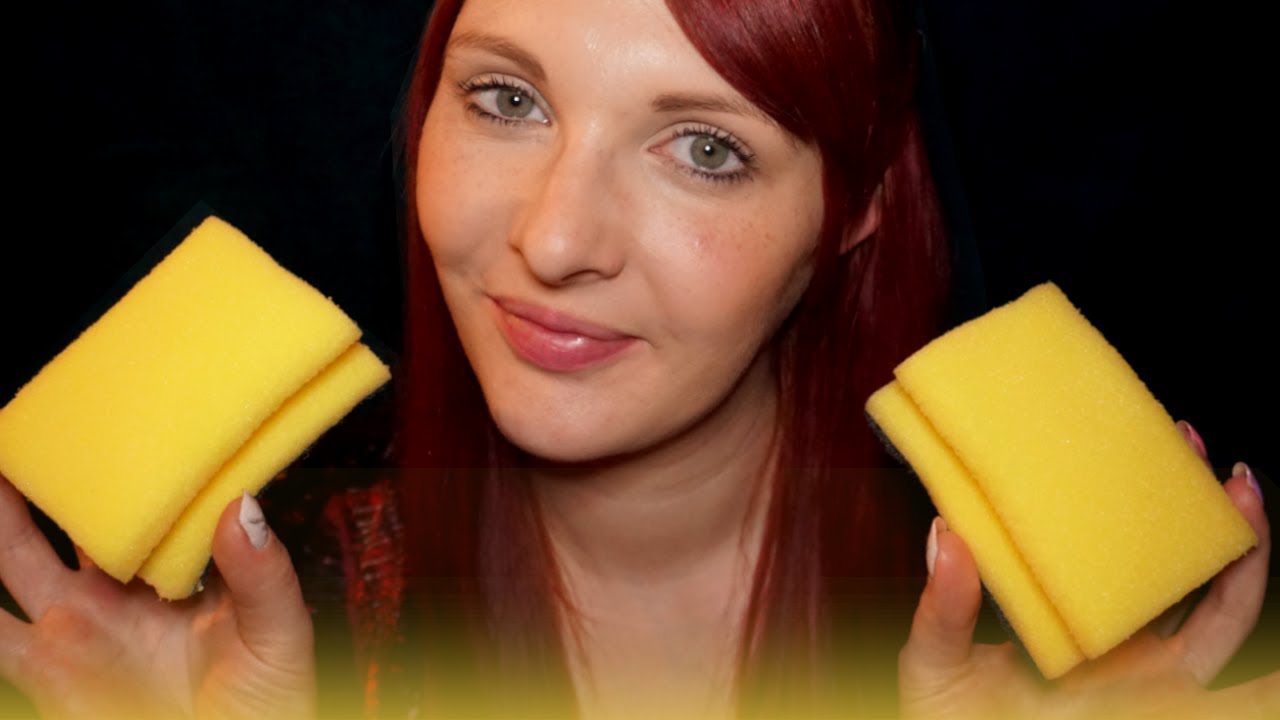 ASMR ✨ Squeezing Sponge Mic Massage  | No Talking