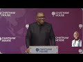 Peter Obi in Chatham House London today.. latest