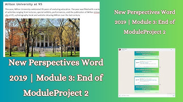 New Perspectives Word 2019 | Module 3: End of Module Project 2 #newperspectivesword2019 #endofmodule