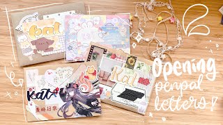 opening penpal letters!