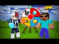 MINECRAFT 1v1 SPIN THE WHEEL CHALLENGE!!