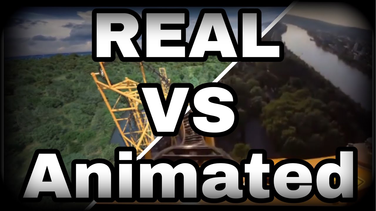 Kennywood’s Steel Curtain REAL POV vs ANIMATED POV