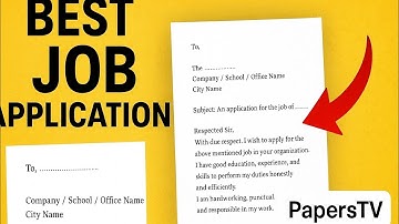 How to Write a Job Application|Easy and Impressive Style||Best Job application 2025||Universal app