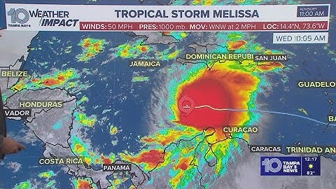 Tracking the Tropics: Tropical Storm Melissa forecast to become a major hurricane