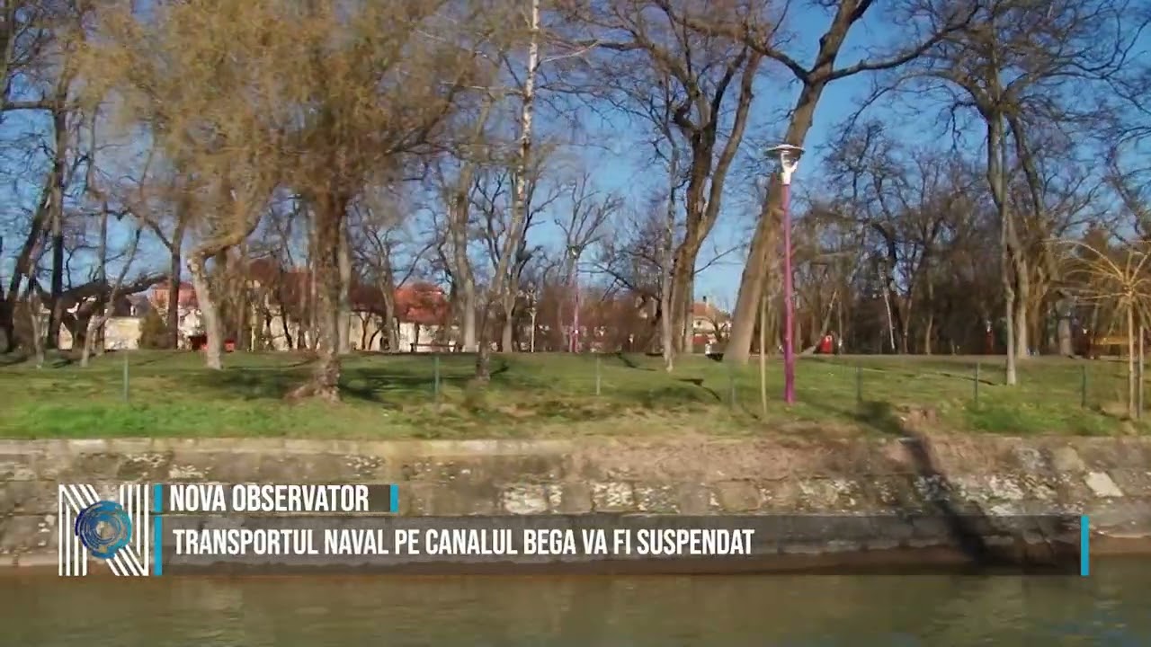 Transportul naval pe Canalul Bega va fi suspendat