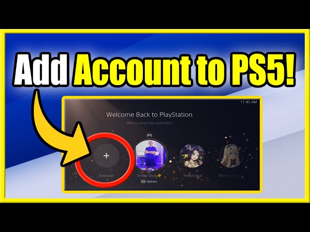 PS5 accounts - How to add new accounts, switch users, guest