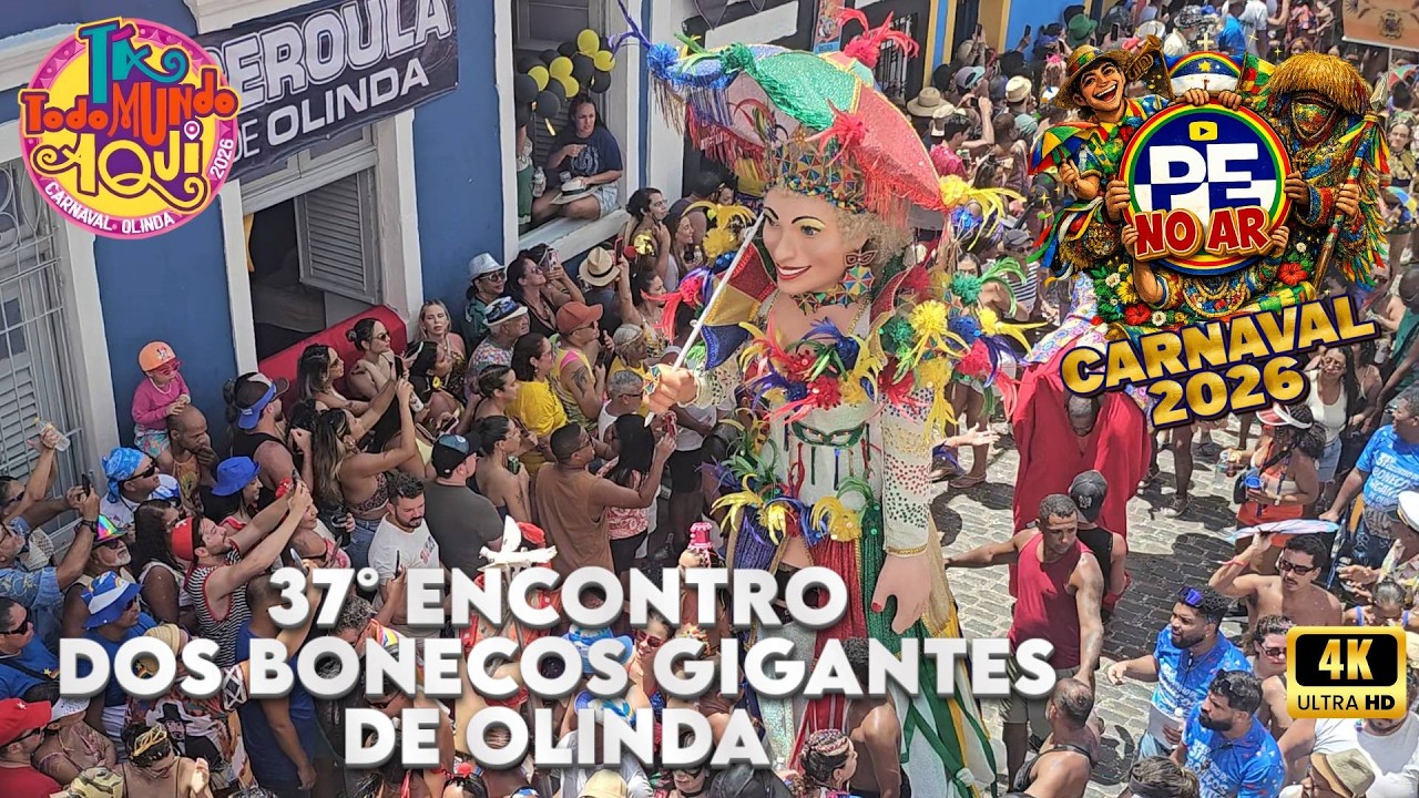 [CARNAVAL 2026] ​IMPEDDÍVEL! OS GIGANTES INVADEM OLINDA! 37º ENCONTRO DE BONECOS GIGANTES