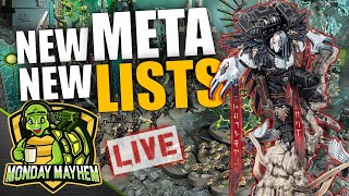 🔴what 40k Armies Are Winning In The New Meta? | Mondaymayhem 40k Live Stream Show