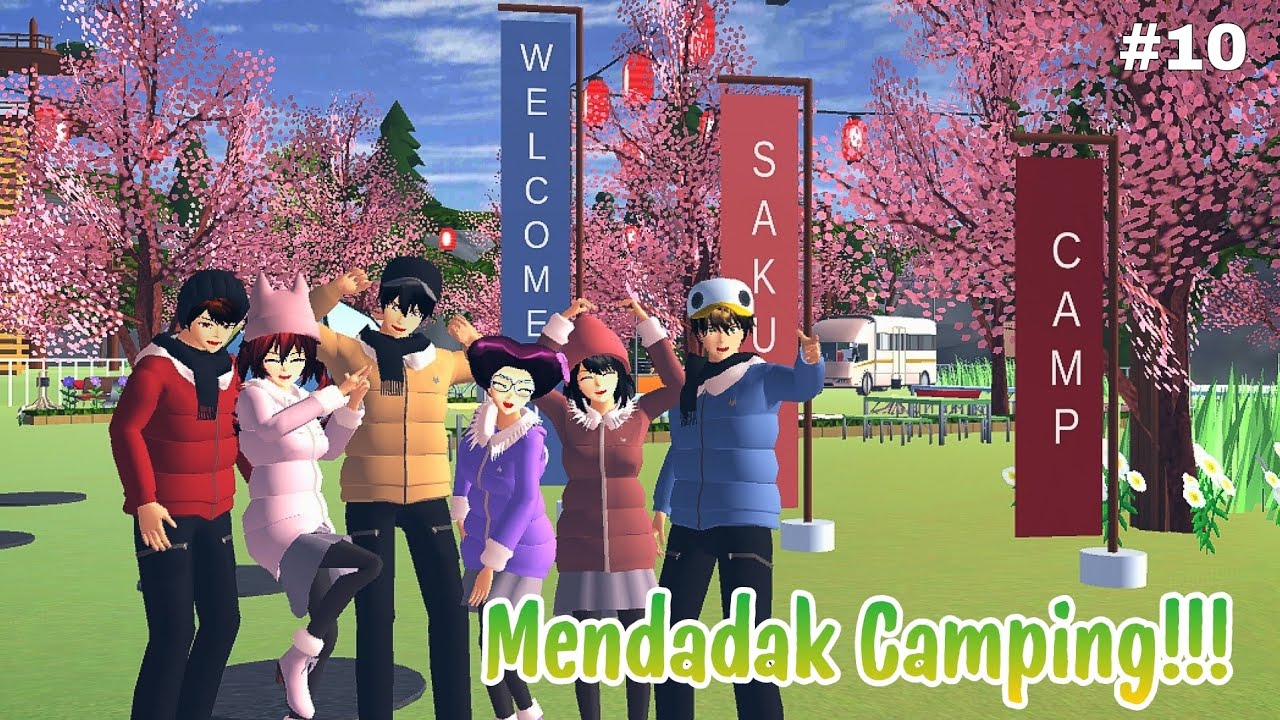 Alvin and Friends #10 Mendadak Camping!!! | sakura school simulator