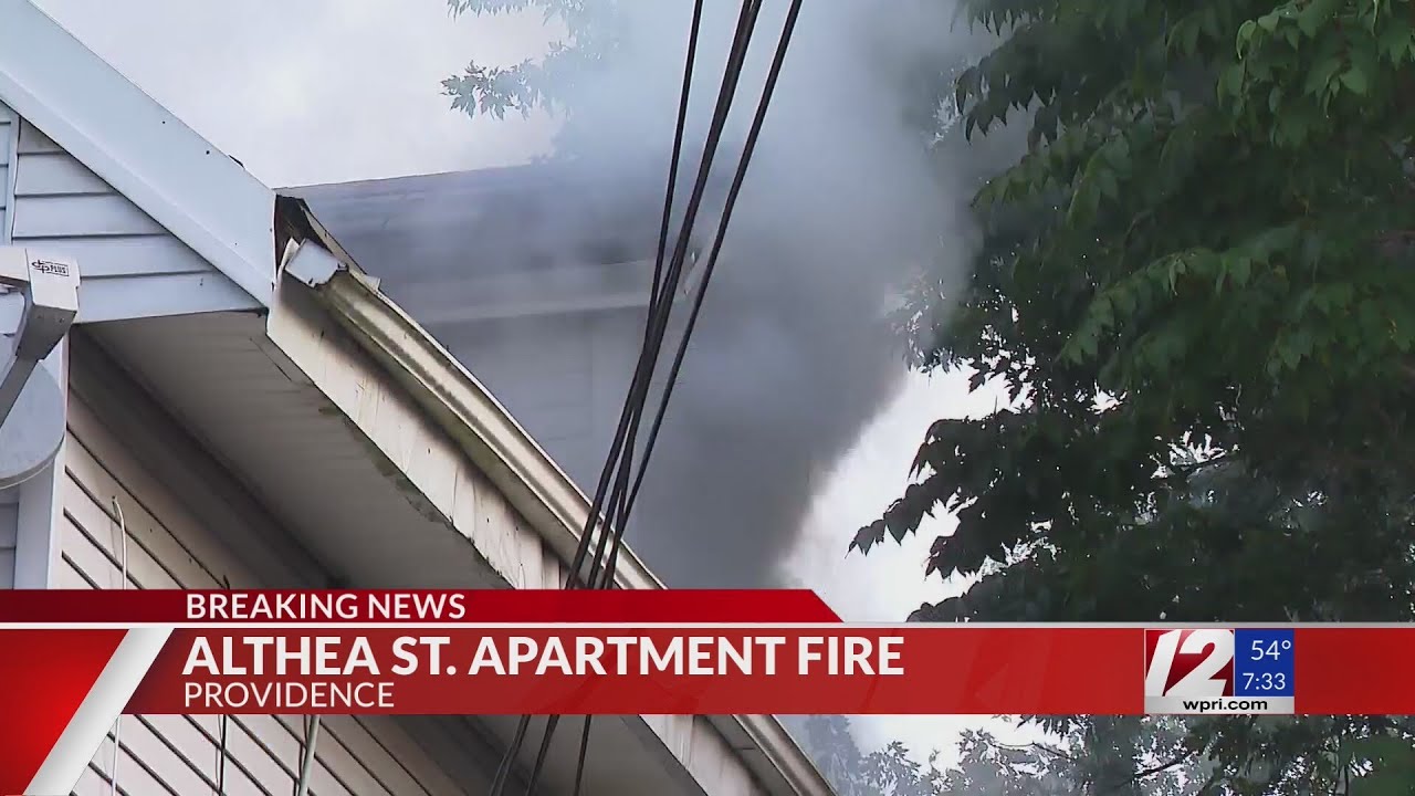Crews battle 2-alarm house fire in Providence - YouTube