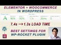 Best settings for WP-Rocket plugin to achieve High GT Metrix score and website speed