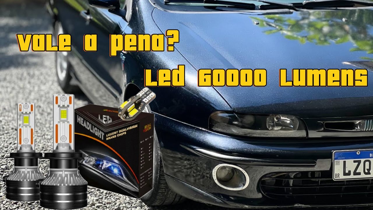 TROQUEI A ILUMINAÇÃO DO CARRO,LED 60000 LUMENS É FORTE MESMO? - YouTube