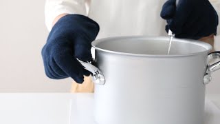 二重軍手の鍋つかみ