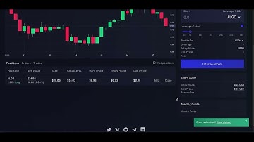How to Use fxdx ALGO Exchange #03 create short position
