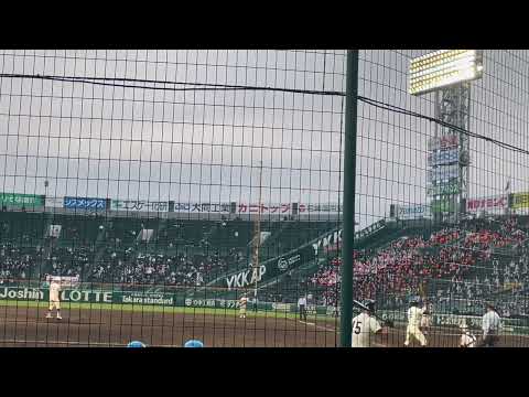 大阪桐蔭、松尾汐恩デッドボールをもらう