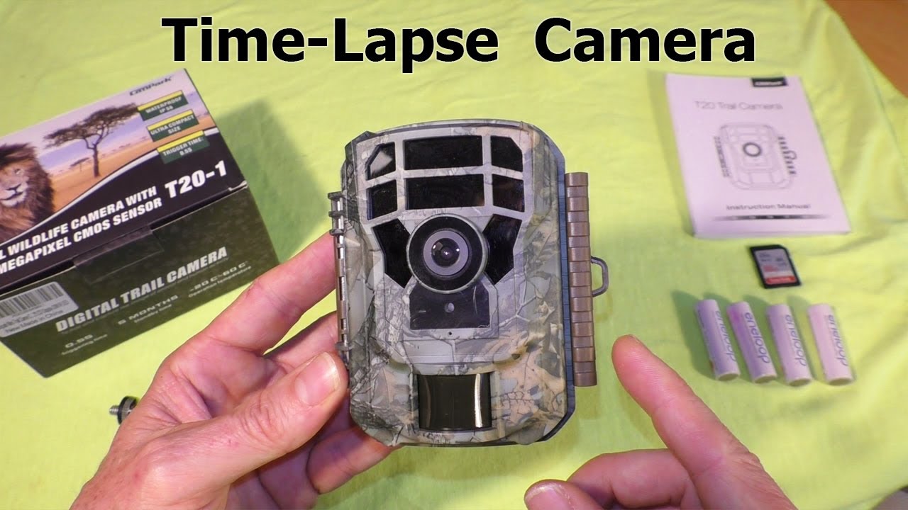 last blod Skygge Weatherproof TIME-LAPSE CAMERA CamPark T20-1 BEST I've tried! Trailcam  REVIEW how to make timelapse - YouTube