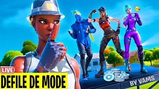 🔴DÉFILÉ DE MODE (CONCOURS DE SKIN) en PARTIE PERSO ! [ Live Fortnite FR ]