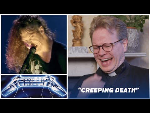 Catholic priest reacts to "Creeping Death" by Metallica