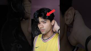 How to get middle part hair style 😬 #shorts #hairstyle #haircut #youtubeshorts