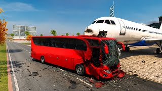 ✈️🚍 Bus vs Airplane Accident Game 😱 | Airport Bus Simulator Crash Mission | Bus Driving Game 2026 screenshot 1