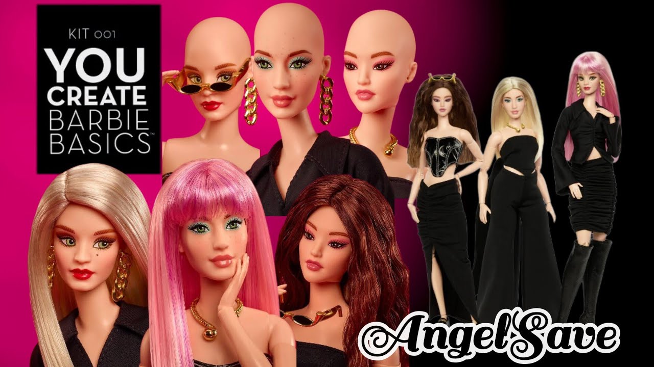 BARBIE, KIT OO2 YOU CREATE BARBIE BASICS DOLL,REVIEW  EN ESPAÑOL.