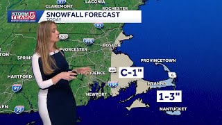 Video: Up to 3" of snow expected for coast