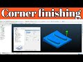 Aatodesk Powermill Corner Finishing Toolpath Tutorial || Delcam Corner Finishing Toolpath in Hindi